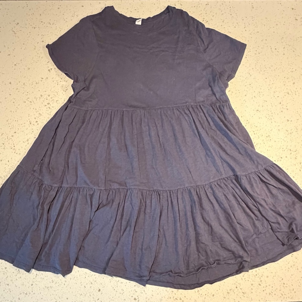 Old Navy Women's Tiered Dress in Navy Blue